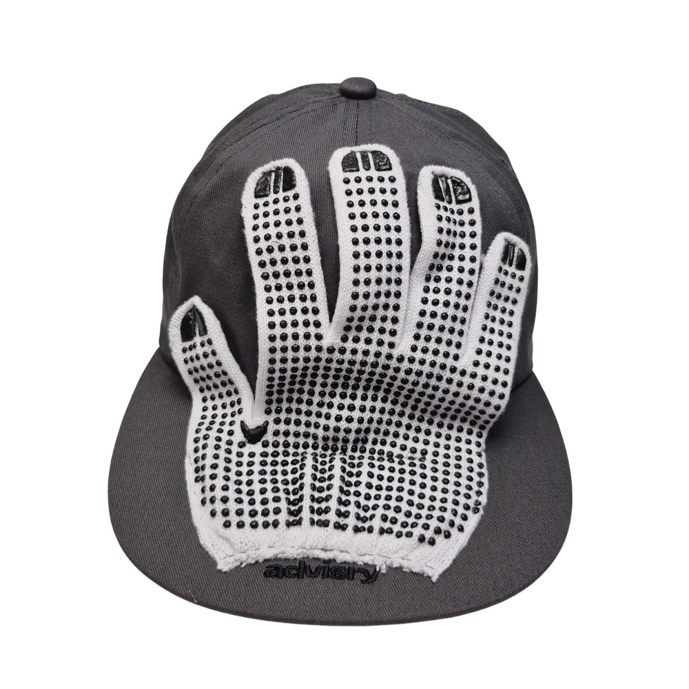 Advisry Glove Cap Hat Faded Black Gray One Size Fits Most OS